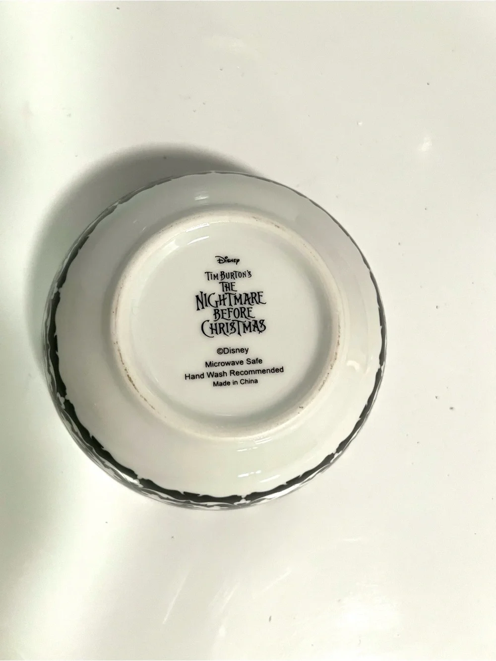 Disney's The Nightmare Before Christmas ceramic bowl with Jack Skellington